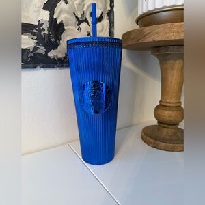 Starbucks Metallic Royal Blue Tumbler